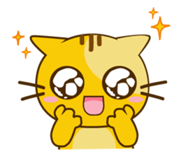 Q orange kitten sticker #13644898