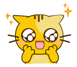 Q orange kitten sticker #13644898