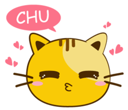 Q orange kitten sticker #13644901