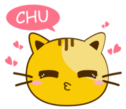 Q orange kitten sticker #13644901