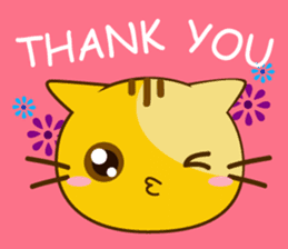 Q orange kitten sticker #13644903