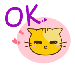 Q orange kitten sticker #13644904