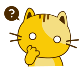 Q orange kitten sticker #13644906