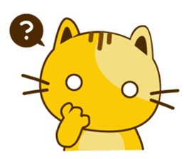 Q orange kitten sticker #13644906