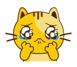 Q orange kitten sticker #13644907