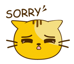 Q orange kitten sticker #13644908