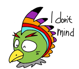 Colorful Chicken English 2 sticker #13645126