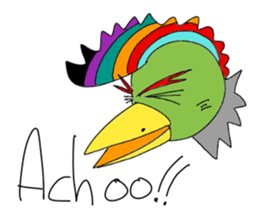 Colorful Chicken English 2 sticker #13645128