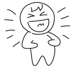 monochrome person sticker #13645487