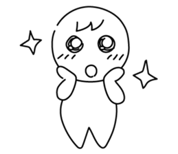 monochrome person sticker #13645489