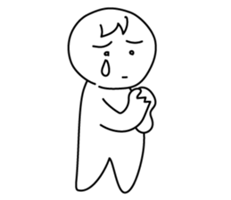 monochrome person sticker #13645492