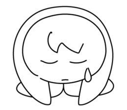 monochrome person sticker #13645493