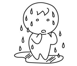 monochrome person sticker #13645494