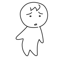 monochrome person sticker #13645496