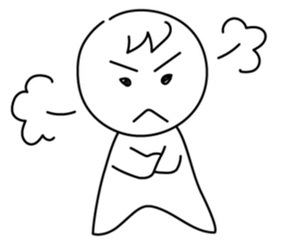 monochrome person sticker #13645498