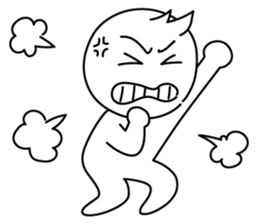 monochrome person sticker #13645499