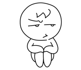 monochrome person sticker #13645500