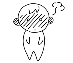 monochrome person sticker #13645502