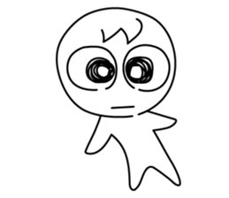 monochrome person sticker #13645504