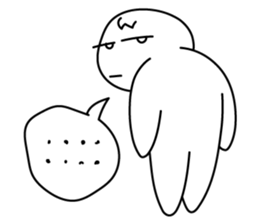 monochrome person sticker #13645507