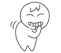 monochrome person sticker #13645508