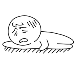 monochrome person sticker #13645510