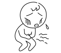 monochrome person sticker #13645511