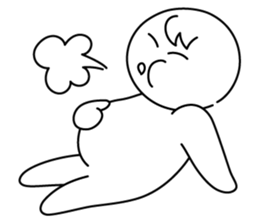 monochrome person sticker #13645512