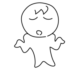 monochrome person sticker #13645514