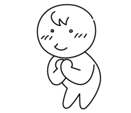 monochrome person sticker #13645515