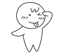 monochrome person sticker #13645516