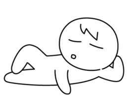 monochrome person sticker #13645517