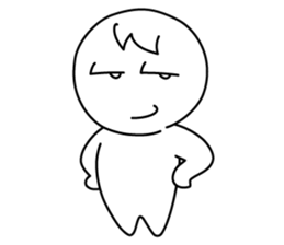 monochrome person sticker #13645518