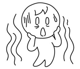 monochrome person sticker #13645520