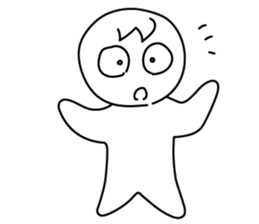 monochrome person sticker #13645524