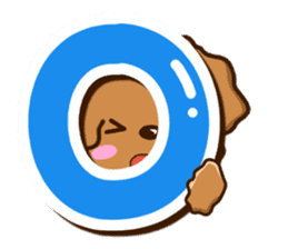 Toy Poodle Alphabet sticker #13645788