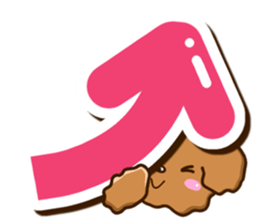 Toy Poodle Alphabet sticker #13645802