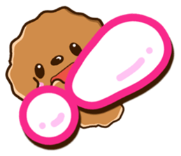 Toy Poodle Alphabet sticker #13645805