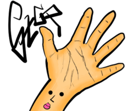 Japanese hand signs sticker #13646198