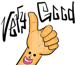 Japanese hand signs sticker #13646202