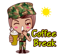 Grace The Cute Soldier sticker #13646680