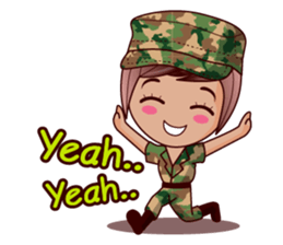 Grace The Cute Soldier sticker #13646681