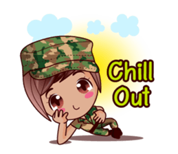 Grace The Cute Soldier sticker #13646686