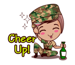 Grace The Cute Soldier sticker #13646689