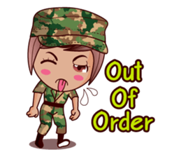 Grace The Cute Soldier sticker #13646690