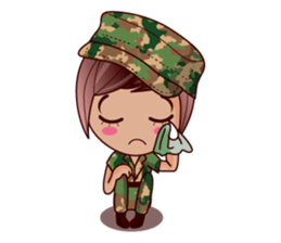 Grace The Cute Soldier sticker #13646691