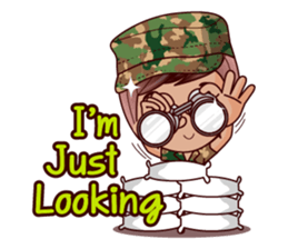 Grace The Cute Soldier sticker #13646695