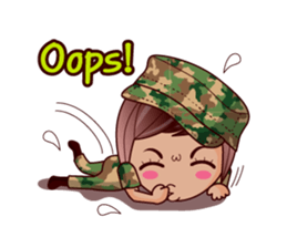 Grace The Cute Soldier sticker #13646697