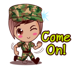 Grace The Cute Soldier sticker #13646700
