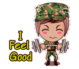 Grace The Cute Soldier sticker #13646701